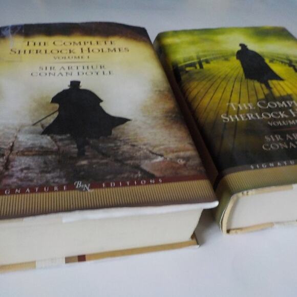 The Complete Sherlock Holmes Vol 1 & 2 Sir Arthur Conan Doyle HC DJ Barnes Noble - Picture 3 of 7